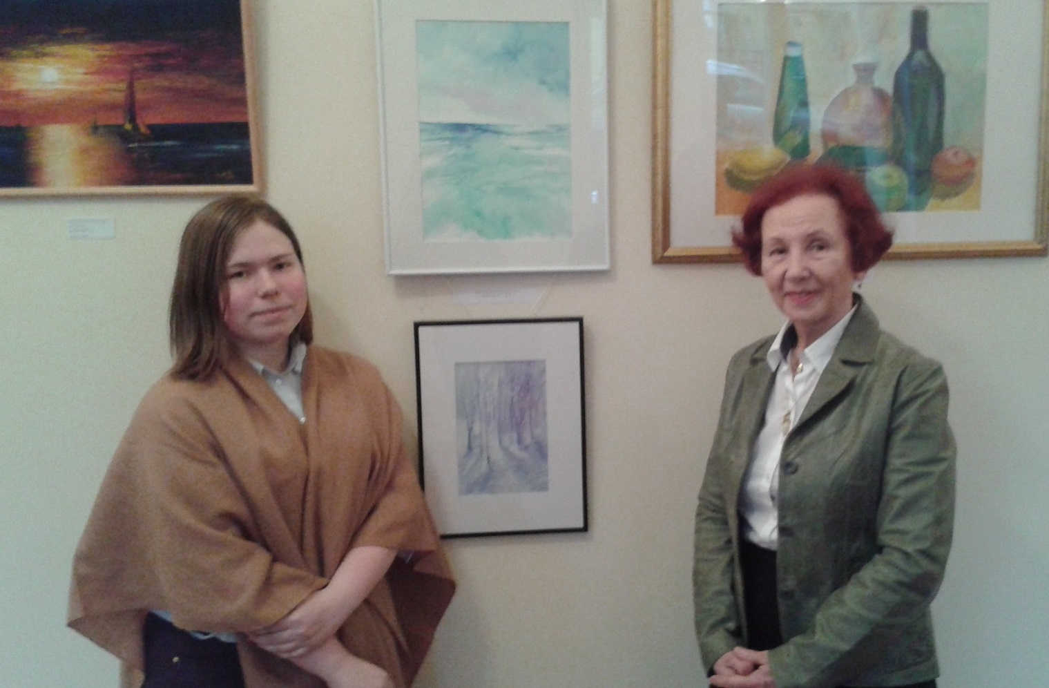 Koolikunsti näitus Vene Kultuurikeskuses. Feebruar 2015.
